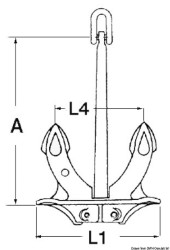 Hall anchor, original model 16 kg 